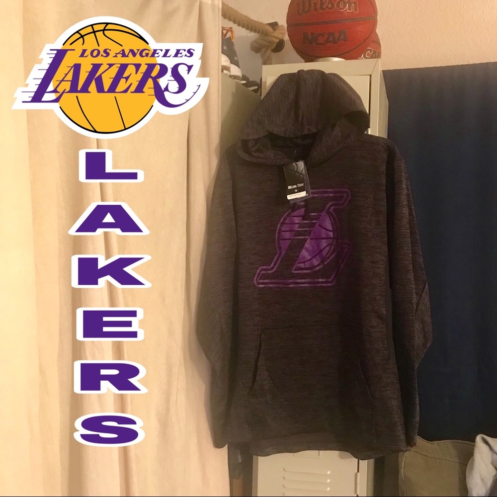 Fanatics Los Angeles Lakers blk static Hoodie sz L